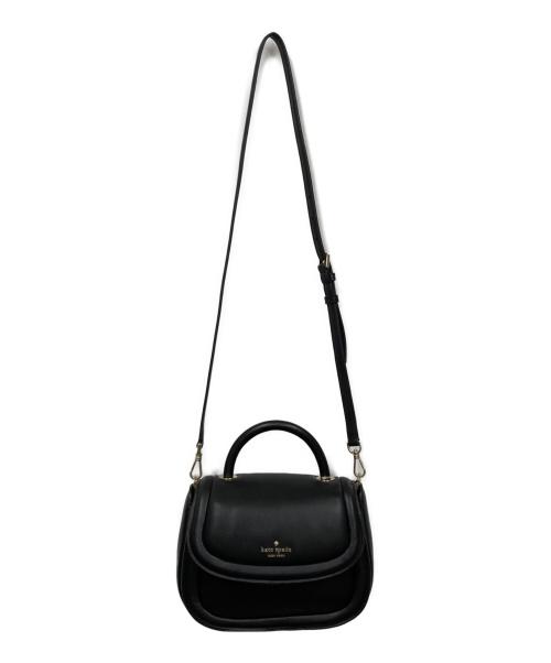 Kate Spade（ケイトスペード）Kate Spade (ケイトスペード) パフィートップハンドルクロスボディ ブラックの古着・服飾アイテム