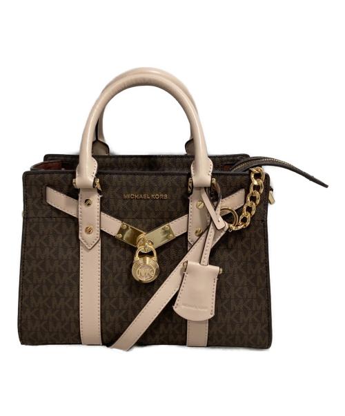MICHAEL KORS（マイケルコース）MICHAEL KORS (マイケルコース) 2WAYバッグ ブラウンの古着・服飾アイテム