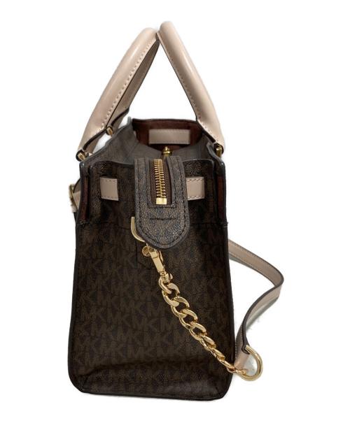 MICHAEL KORS（マイケルコース）MICHAEL KORS (マイケルコース) 2WAYバッグ ブラウンの古着・服飾アイテム