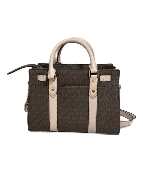 MICHAEL KORS（マイケルコース）MICHAEL KORS (マイケルコース) 2WAYバッグ ブラウンの古着・服飾アイテム