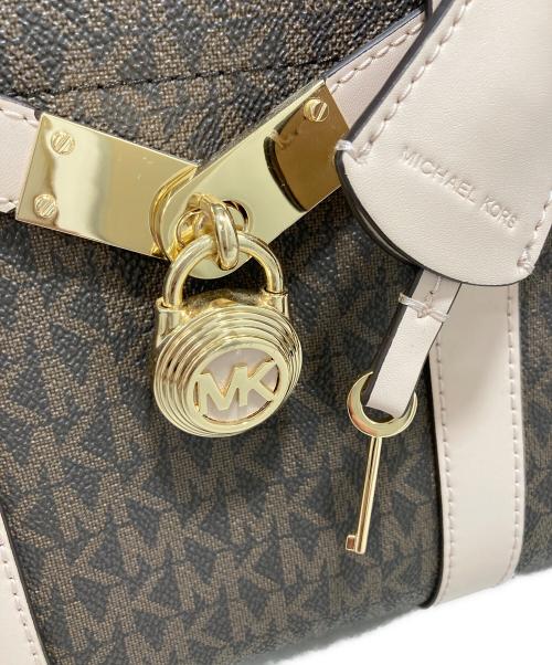 MICHAEL KORS（マイケルコース）MICHAEL KORS (マイケルコース) 2WAYバッグ ブラウンの古着・服飾アイテム