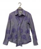 Vivienne Westwood manヴィヴィアン ウェストウッド マン）の古着「ドット柄変形シャツ」｜パープル