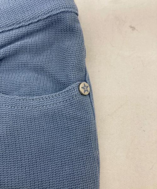 CHANEL（シャネル）CHANEL (シャネル) ココボタンテーパードパンツ スカイブルー サイズ:36の古着・服飾アイテム