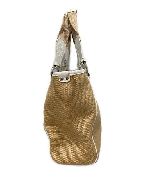 CELINE（セリーヌ）CELINE (セリーヌ) ストロー カゴブギーバッグ トートバッグ ベージュの古着・服飾アイテム