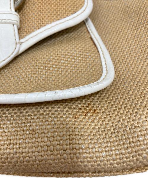 CELINE（セリーヌ）CELINE (セリーヌ) ストロー カゴブギーバッグ トートバッグ ベージュの古着・服飾アイテム