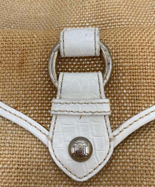CELINE（セリーヌ）CELINE (セリーヌ) ストロー カゴブギーバッグ トートバッグ ベージュの古着・服飾アイテム