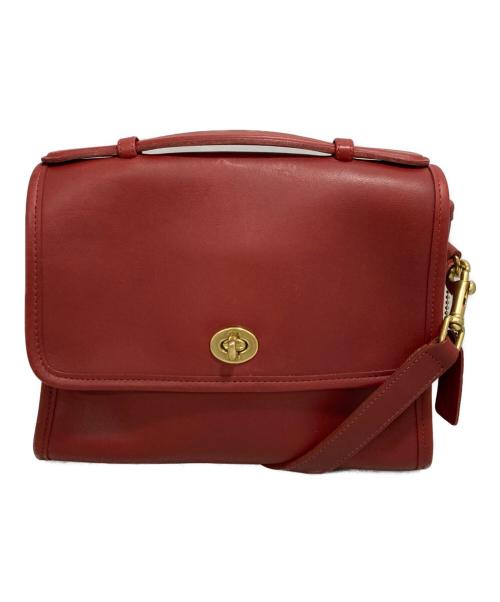 COACH（コーチ）COACH (コーチ) ターンロック2WAYバッグ レッドの古着・服飾アイテム