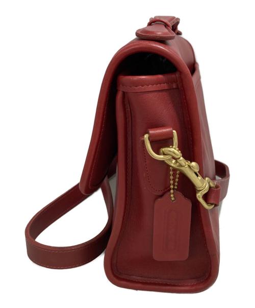 COACH（コーチ）COACH (コーチ) ターンロック2WAYバッグ レッドの古着・服飾アイテム