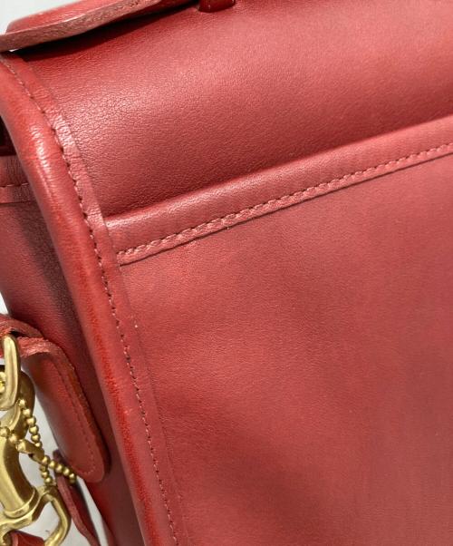 COACH（コーチ）COACH (コーチ) ターンロック2WAYバッグ レッドの古着・服飾アイテム