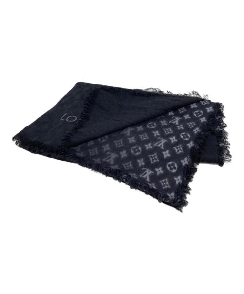 LOUIS VUITTON（ルイ ヴィトン）LOUIS VUITTON (ルイ ヴィトン) ストール ブラックの古着・服飾アイテム