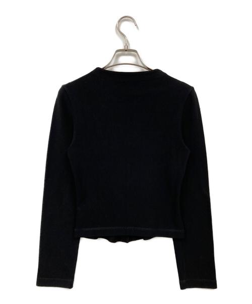 EMPORIO ARMANI（エンポリオアルマーニ）EMPORIO ARMANI (エンポリオ アルマーニ) カーディガン ブラック サイズ:38の古着・服飾アイテム