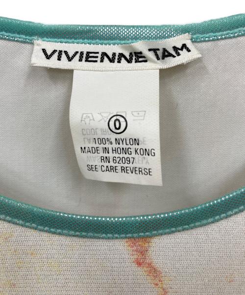 VIVIENNE TAM（ヴィヴィアンタム）VIVIENNE TAM (ヴィヴィアンタム) 半袖パワーネットニット ホワイトの古着・服飾アイテム