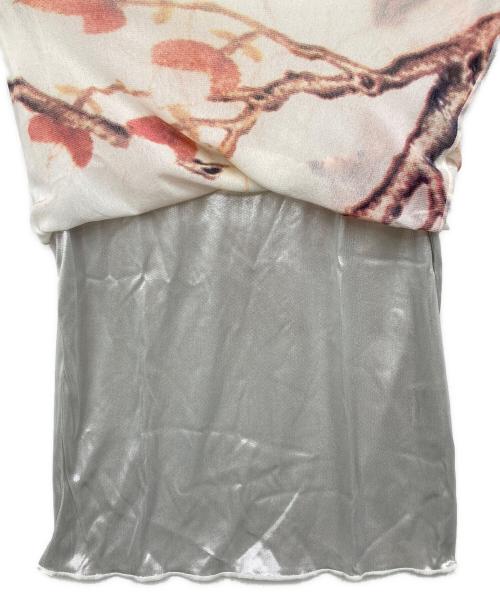 VIVIENNE TAM（ヴィヴィアンタム）VIVIENNE TAM (ヴィヴィアンタム) 半袖パワーネットニット ホワイトの古着・服飾アイテム