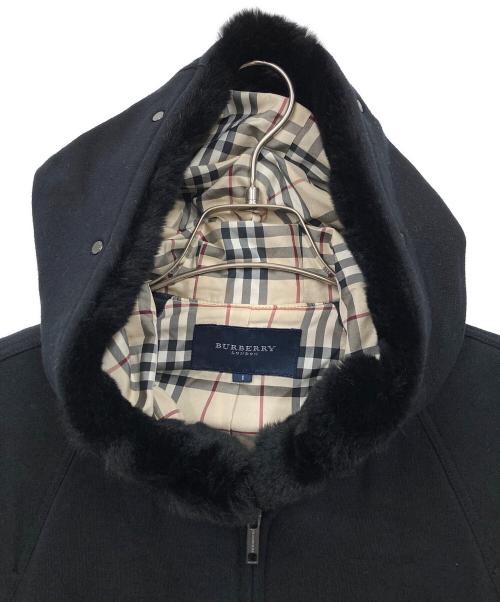 BURBERRY LONDON（バーバリーロンドン）BURBERRY LONDON (バーバリーロンドン) ノバチェック ジップファーパーカー ブラック サイズ:1の古着・服飾アイテム