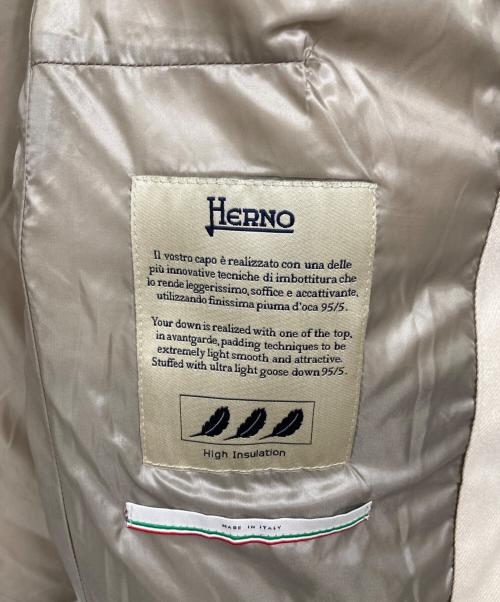 HERNO（ヘルノ）HERNO (ヘルノ) ダウンジャケット ベージュ サイズ:40の古着・服飾アイテム