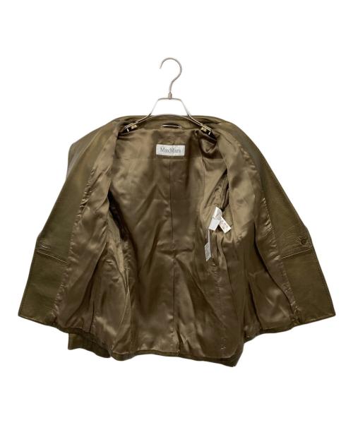 MaxMara（マックスマーラ）MaxMara (マックスマーラ) レザーセットアップ ゴールド サイズ:40の古着・服飾アイテム