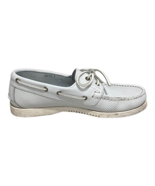 PARABOOT（パラブーツ）PARABOOT (パラブーツ) デッキシューズ ホワイト サイズ:7の古着・服飾アイテム