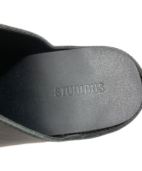 STUDIOUS（ステュディオス）STUDIOUS (ステュディオス) ミュール ブラック サイズ:1の古着・服飾アイテム