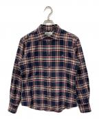 Vivienne Westwood manヴィヴィアン ウェストウッド マン）の古着「オーブデザインチェックシャツ」｜レッド