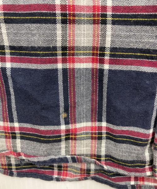 Vivienne Westwood man（ヴィヴィアン ウェストウッド マン）Vivienne Westwood man (ヴィヴィアン ウェストウッド マン) オーブデザインチェックシャツ レッド サイズ:48の古着・服飾アイテム