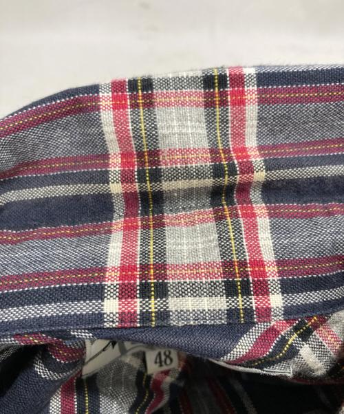 Vivienne Westwood man（ヴィヴィアン ウェストウッド マン）Vivienne Westwood man (ヴィヴィアン ウェストウッド マン) オーブデザインチェックシャツ レッド サイズ:48の古着・服飾アイテム