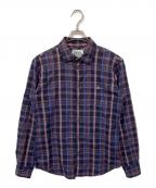 Vivienne Westwood manヴィヴィアン ウェストウッド マン）の古着「オーブデザインチェックシャツ」｜ネイビー