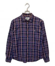 Vivienne Westwood man（ヴィヴィアン ウェストウッド マン）の古着「オーブデザインチェックシャツ」｜ネイビー