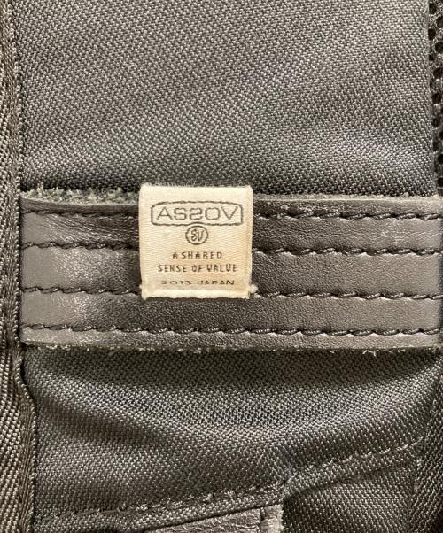 AS2OV（アッソブ）AS2OV (アッソブ) リュック ブラックの古着・服飾アイテム