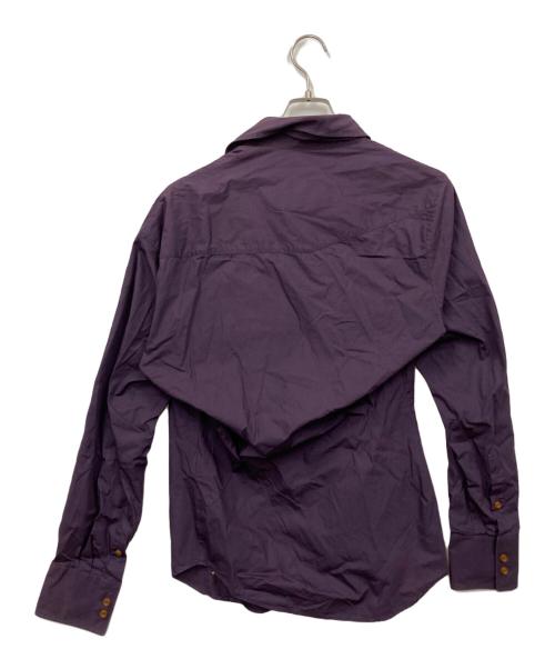 Vivienne Westwood man（ヴィヴィアン ウェストウッド マン）Vivienne Westwood man (ヴィヴィアン ウェストウッド マン) 変形シャツ パープル サイズ:Ⅱの古着・服飾アイテム