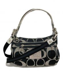 COACH（コーチ）の古着「シグネチャー2WAYショルダーバッグ」｜ブラック