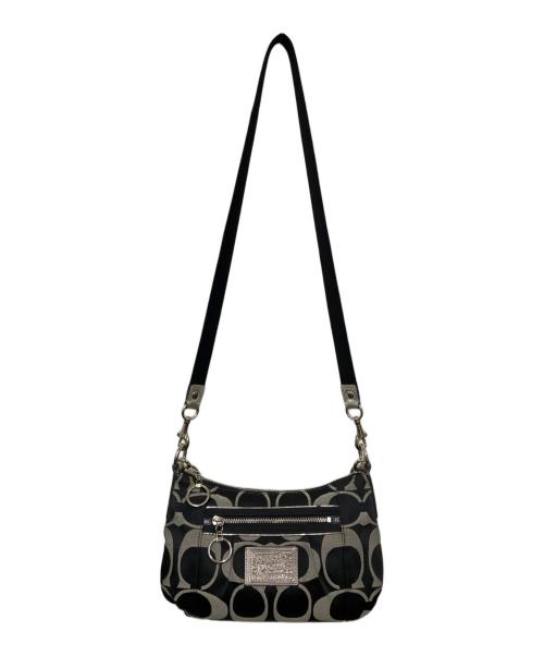 COACH（コーチ）COACH (コーチ) シグネチャー2WAYショルダーバッグ ブラックの古着・服飾アイテム