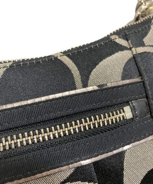 COACH（コーチ）COACH (コーチ) シグネチャー2WAYショルダーバッグ ブラックの古着・服飾アイテム