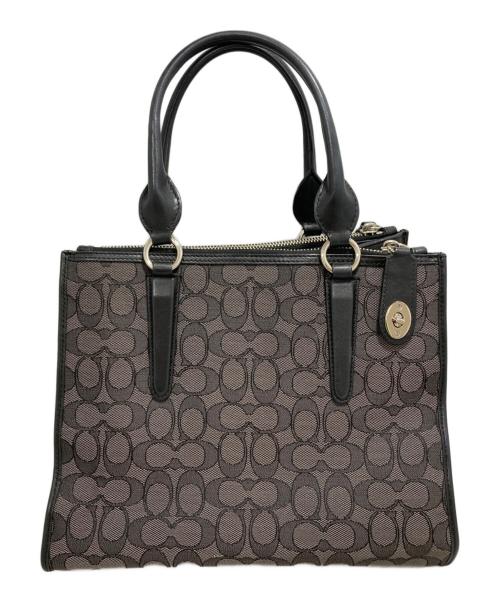 COACH（コーチ）COACH (コーチ) シグネチャー トートバッグ ブラックの古着・服飾アイテム