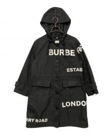 BURBERRY（バーバリー）の古着「ロゴデザインコート」｜ブラック