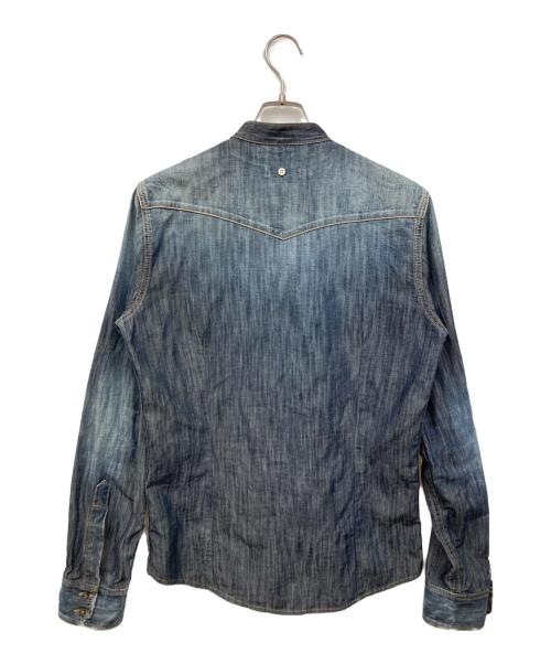 DSQUARED2（ディースクエアード）DSQUARED2 (ディースクエアード) デニムシャツ ブルー サイズ:48の古着・服飾アイテム