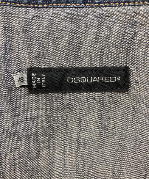 DSQUARED2（ディースクエアード）DSQUARED2 (ディースクエアード) デニムシャツ ブルー サイズ:48の古着・服飾アイテム