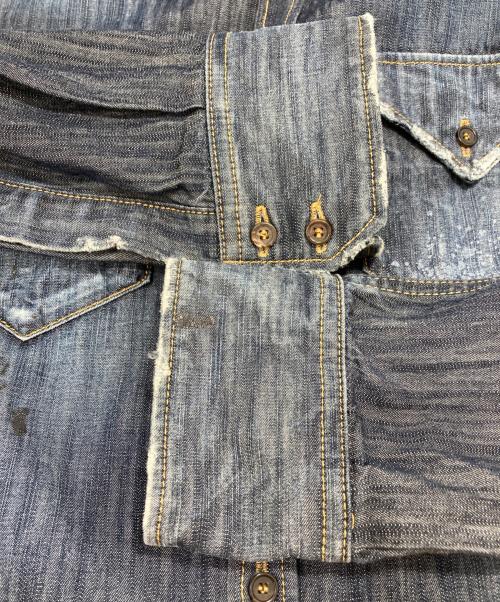 DSQUARED2（ディースクエアード）DSQUARED2 (ディースクエアード) デニムシャツ ブルー サイズ:48の古着・服飾アイテム