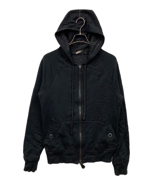 BOTTEGA VENETA（ボッテガベネタ）BOTTEGA VENETA (ボッテガベネタ) カシミヤ混ジップパーカー ブラック サイズ:46の古着・服飾アイテム