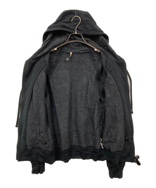 BOTTEGA VENETA（ボッテガベネタ）BOTTEGA VENETA (ボッテガベネタ) カシミヤ混ジップパーカー ブラック サイズ:46の古着・服飾アイテム
