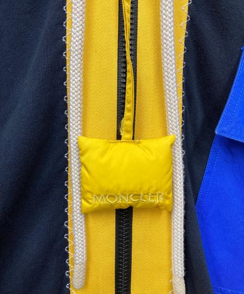 MONCLER GENIUS（モンクレール ジーニアス）MONCLER GENIUS (モンクレール ジーニアス) J.W.ANDERSON (ジェイダブリューアンダーソン) フェルパフーデットスウェットシャツ フラップポケットパーカー ブルー サイズ:Sの古着・服飾アイテム