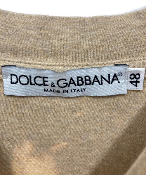 DOLCE & GABBANA（ドルチェ＆ガッバーナ）DOLCE & GABBANA (ドルチェ＆ガッバーナ) ラグランカットソー ベージュ サイズ:48の古着・服飾アイテム