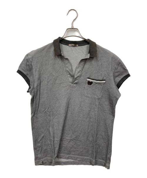 BOTTEGA VENETA（ボッテガベネタ）BOTTEGA VENETA (ボッテガベネタ) ポロシャツ グレー サイズ:50の古着・服飾アイテム