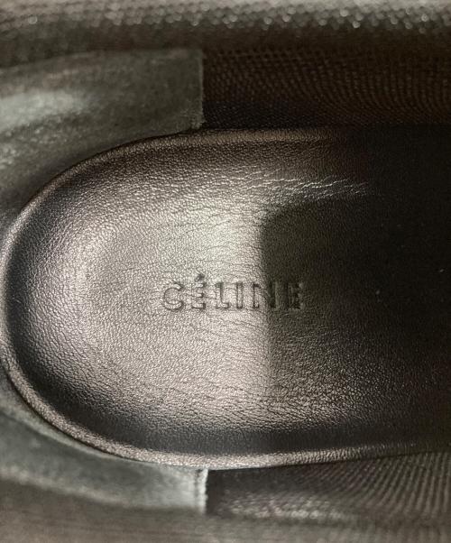 CELINE（セリーヌ）CELINE (セリーヌ) プリオンレザースリッポン ブラック サイズ:表記無しの古着・服飾アイテム