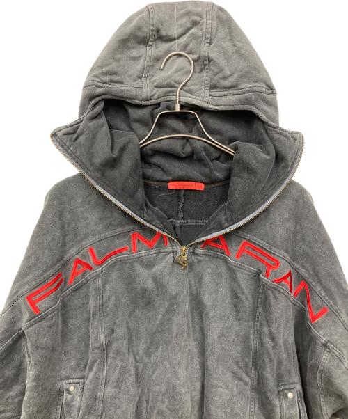 FALMARAN（ファルマラン）FALMARAN (ファルマラン) オーバーサイズ ハーフジップ パーカー ブラック サイズ:Mの古着・服飾アイテム