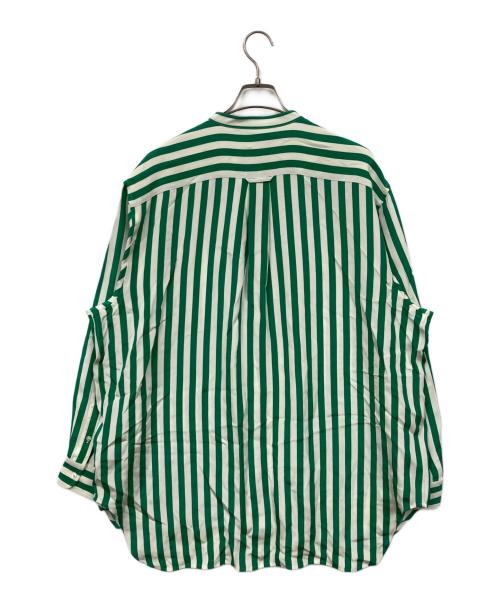 POLO RALPH LAUREN（ポロ・ラルフローレン）POLO RALPH LAUREN (ポロ・ラルフローレン) シルクストライプシャツ グリーン サイズ:XXL 未使用品の古着・服飾アイテム