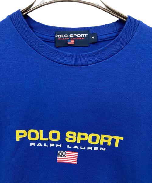 POLO SPORT（ポロスポーツ）POLO SPORT (ポロスポーツ) ロゴTシャツ ブルー サイズ:Mの古着・服飾アイテム
