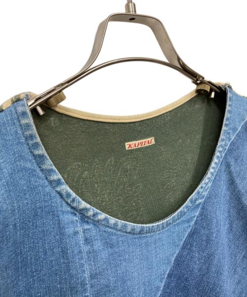 KAPITAL（キャピタル）KAPITAL (キャピタル) パッチワーク切替デニム切替ワンピース インディゴ サイズ:1の古着・服飾アイテム