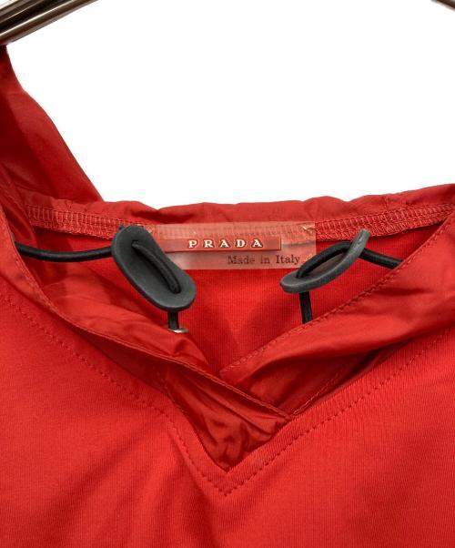 PRADA SPORTS（プラダスポーツ）PRADA SPORTS (プラダスポーツ) 半袖パーカー レッド サイズ:XLの古着・服飾アイテム
