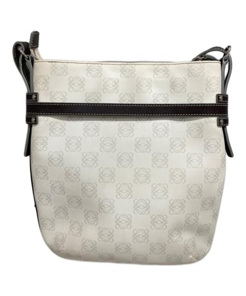 LOEWE（ロエベ）LOEWE (ロエベ) アナグラムショルダーバッグ ホワイトの古着・服飾アイテム