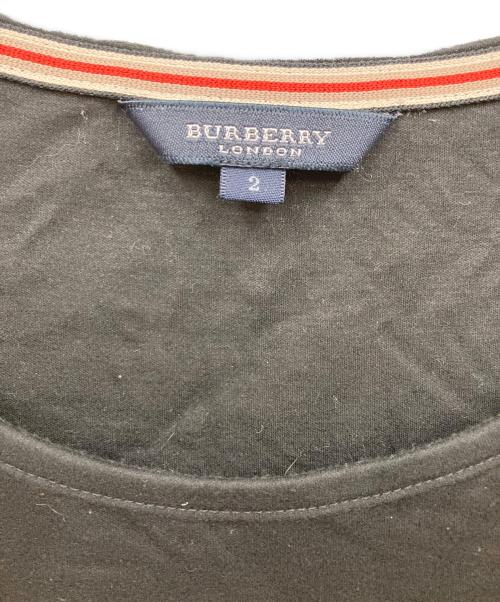 BURBERRY LONDON（バーバリーロンドン）BURBERRY LONDON (バーバリーロンドン) 半袖ワンピース ブラック サイズ:2の古着・服飾アイテム
